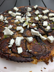 Tatin aubergine feta